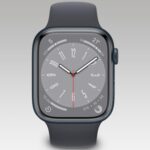 Apple Watch Series 8 45 mm Midnight Aluminum Case with Midnight Sport Band (GPS)