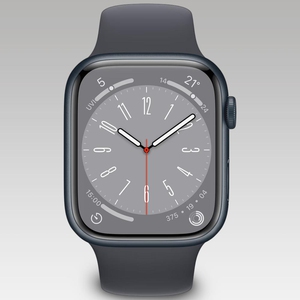 Apple Watch Series 8 45 mm Midnight Aluminum Case with Midnight Sport Band (GPS)